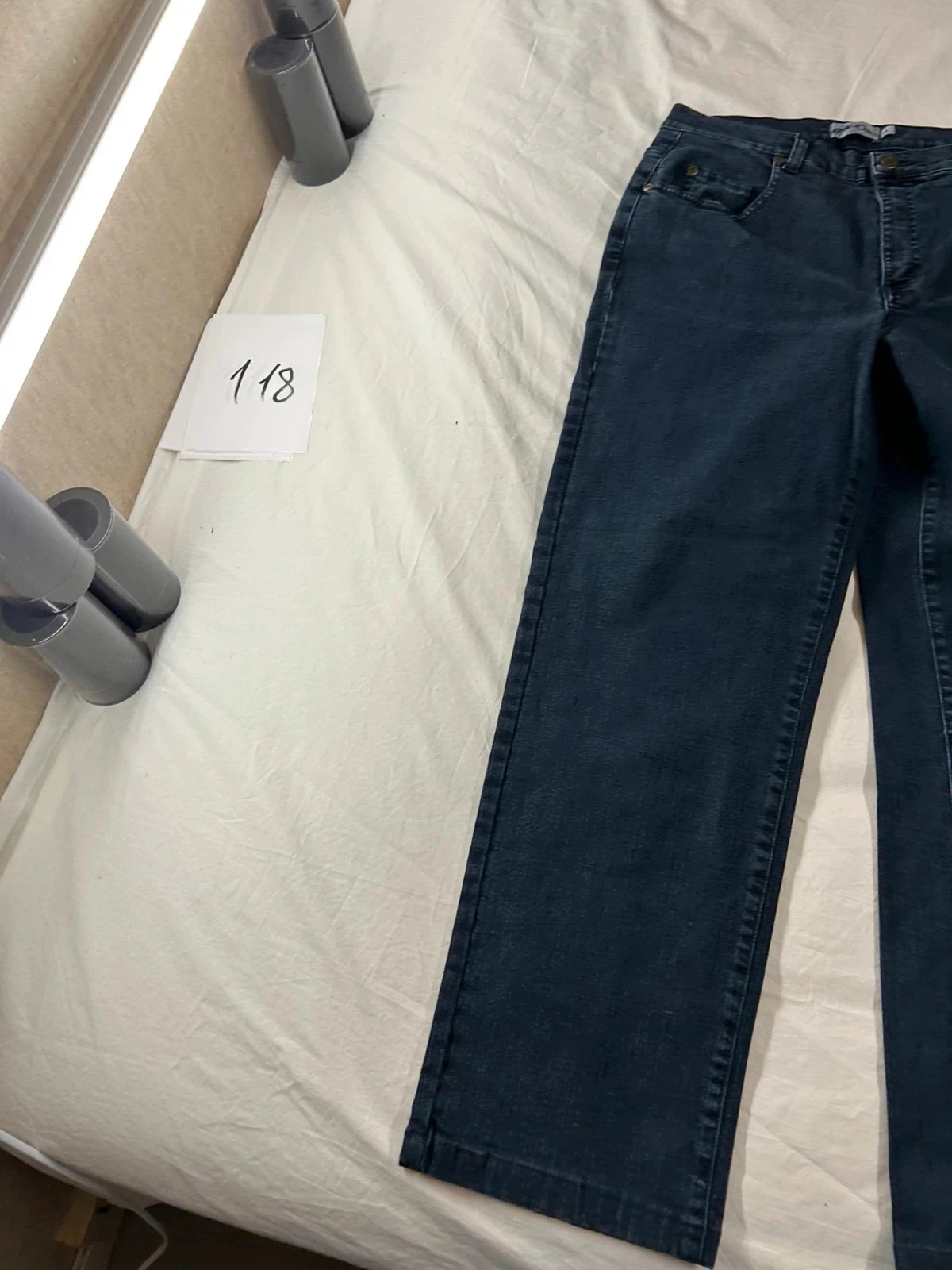 Jean bleu marine taille haute Cécile D'orges – photo 3
